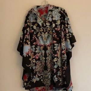 Johnny Was Reversible Rain Jacket w Hood